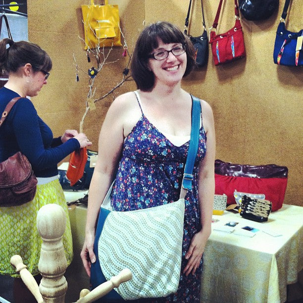 Genevieve sporting her circa 2003 'Crystalyn b' bag @renegadecraft Austin