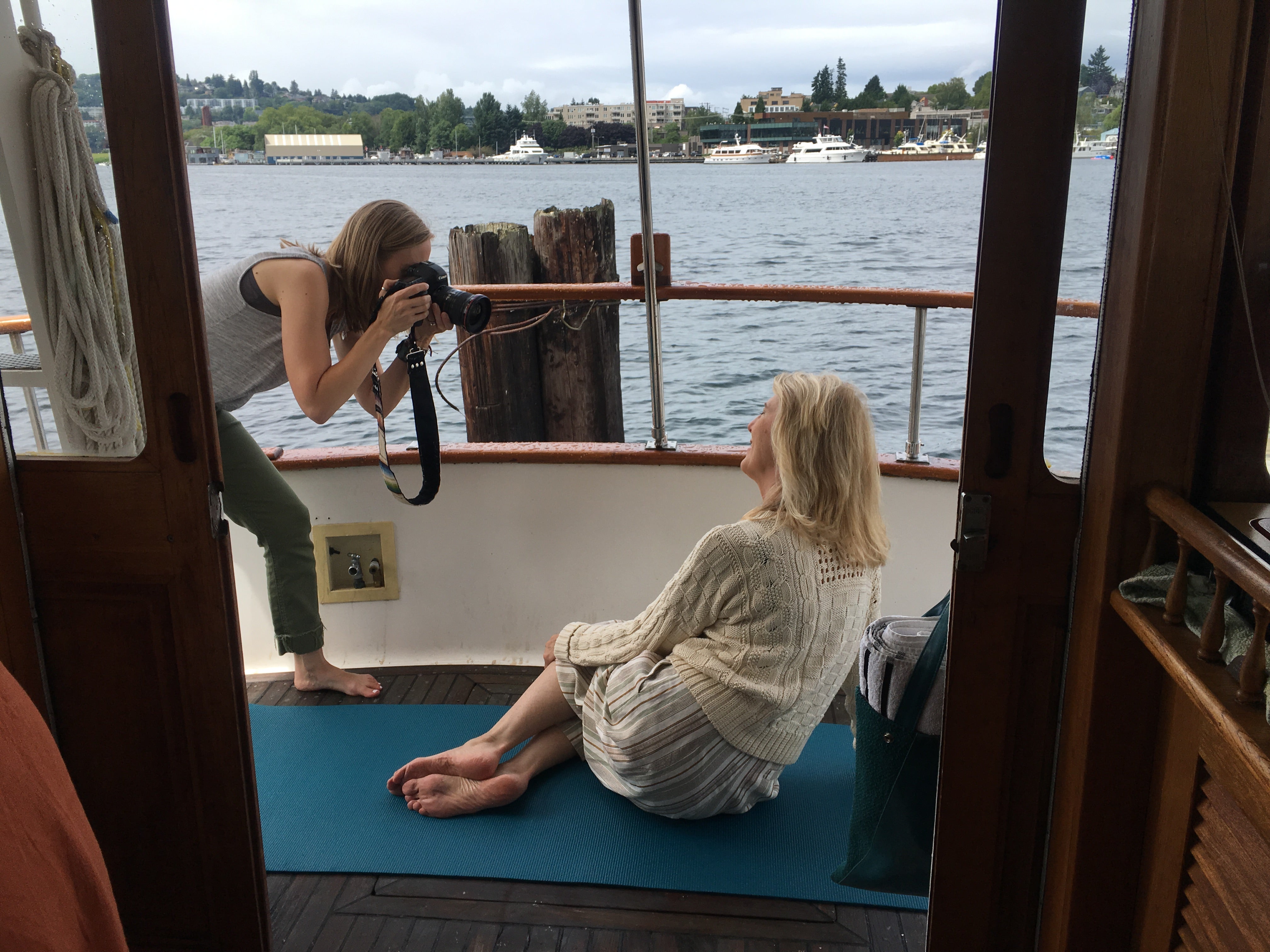 Ahoy! Showcasing our waterproof bags in the Pacific Northwest's unpredictable weather