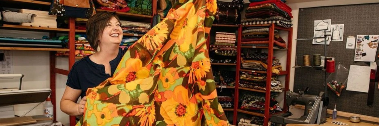 How unique fabric made for handbags can be found in the most surprising places!