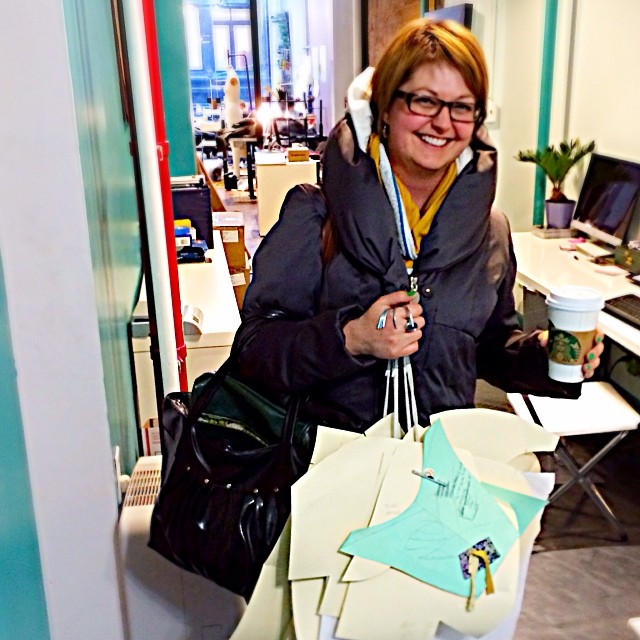 Doing the garment district hustle: design, schlep, repeat.