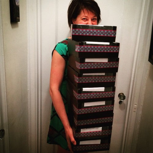 Can barely carry this stack of orders! The new cross body pouch...