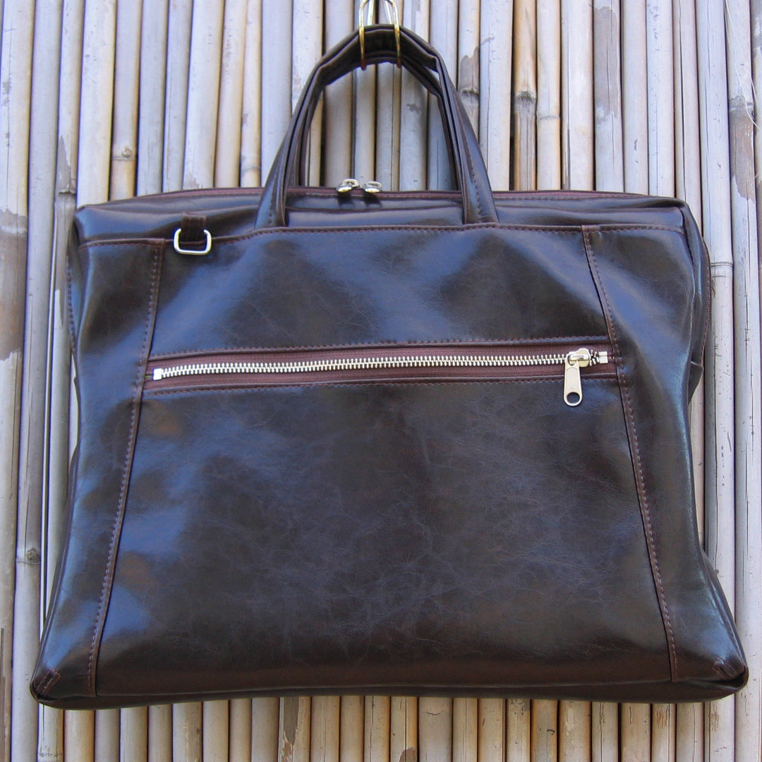 a world-travel unisex vegan briefcase for laptops