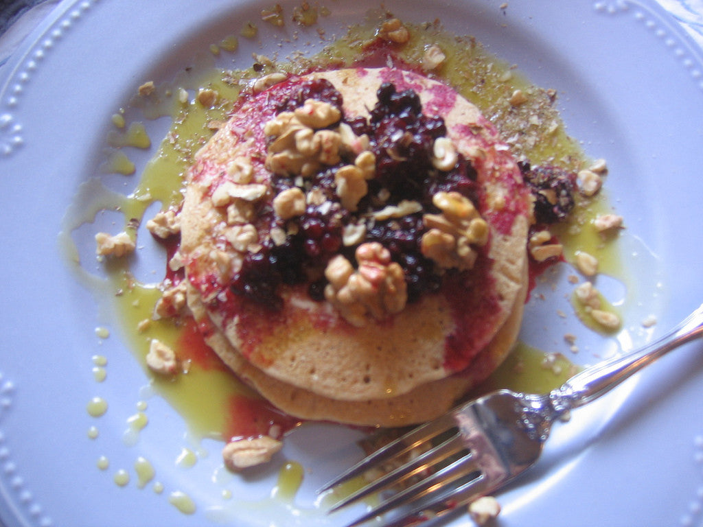 Mom’s Whole Grain Blender Pancakes