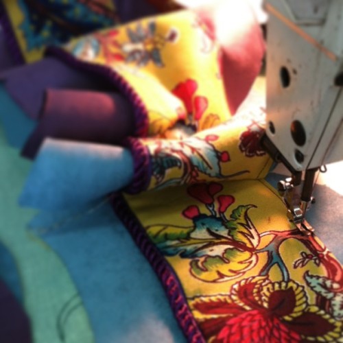 From scarcity to style: repurposing curtains into purse linings