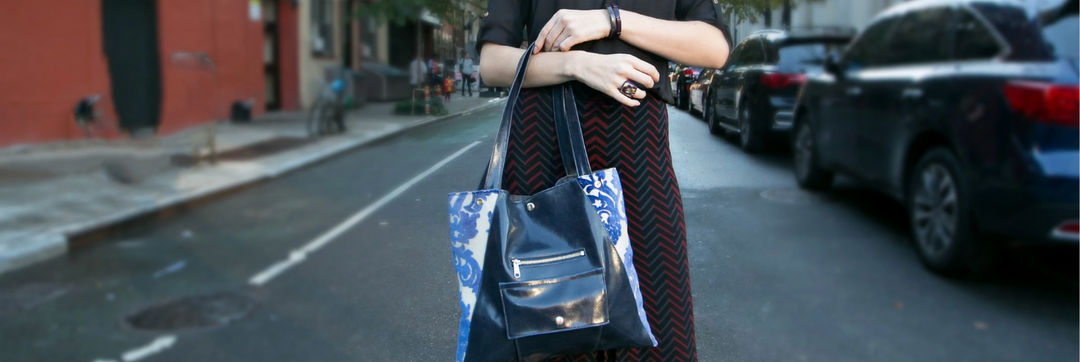 My favorite way to scout upholstery fabric remnants on the Lower East Side