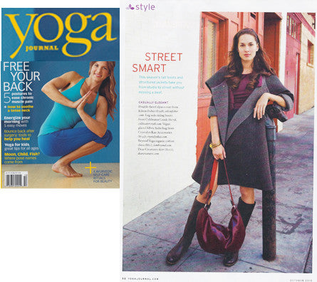 large hobo bag featured in yoga journal