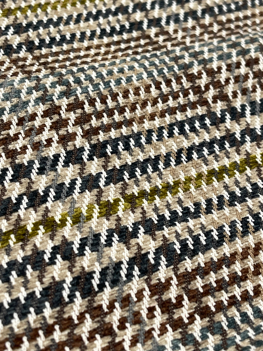 olive brown navy plaid