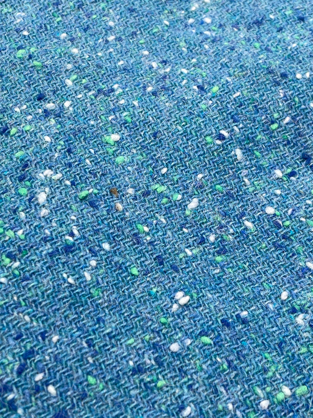 teal flecked tweed