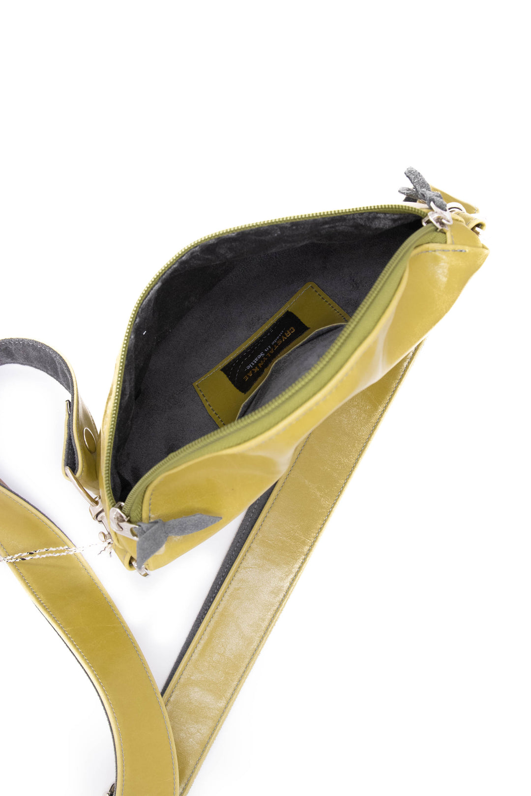 Fanny Pack from Glazed Vegan Leather made in USA#color_citrine