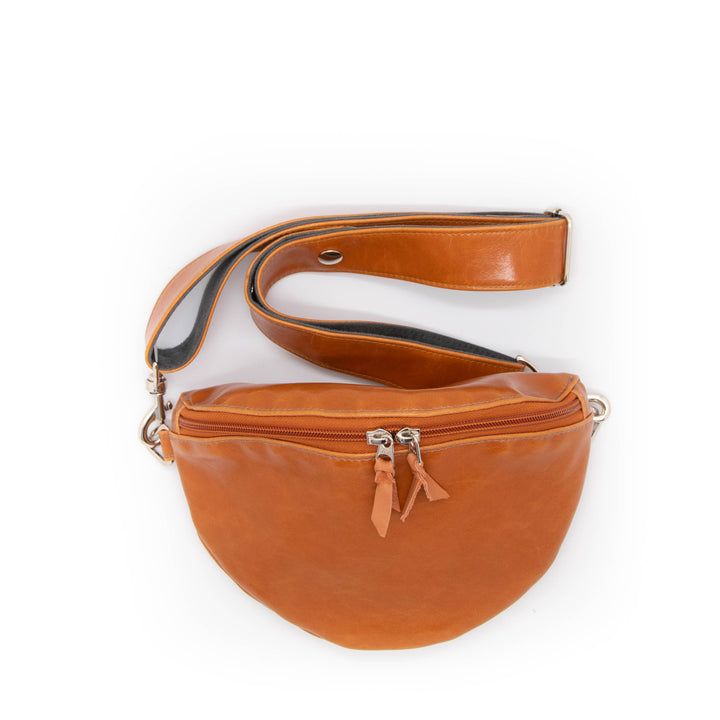 Fanny Pack from Glazed Vegan Leather made in USA#color_butterscotch
