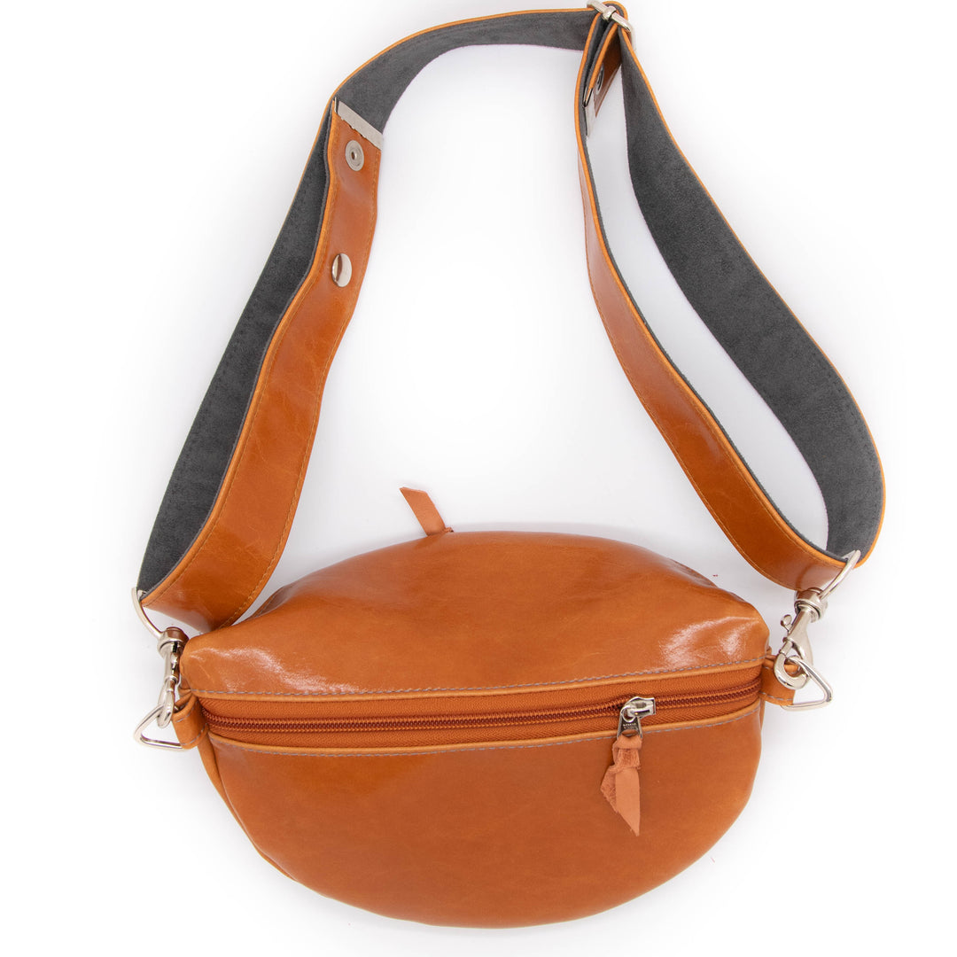 Fanny Pack from Glazed Vegan Leather made in USA#color_butterscotch