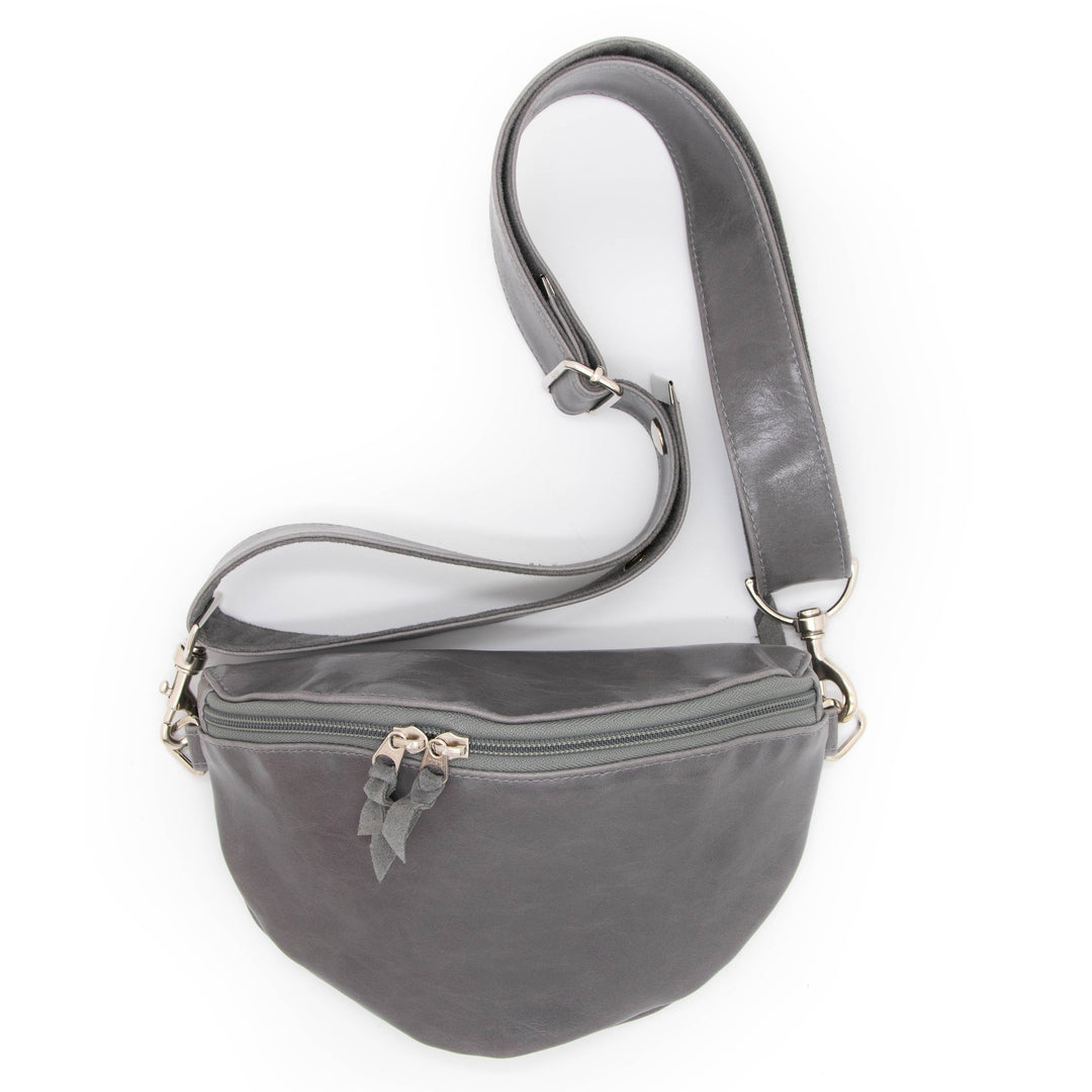 Fanny Pack from Glazed Vegan Leather made in USA#color_grey