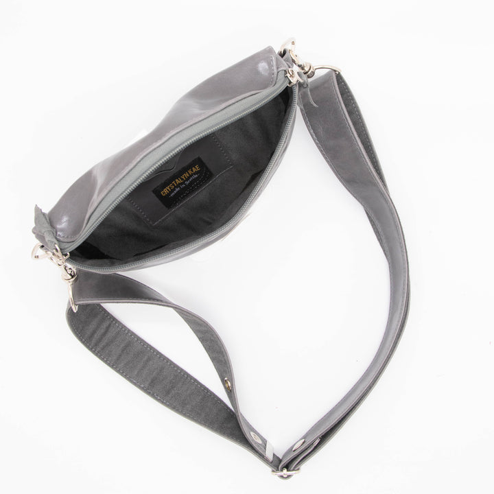 Fanny Pack from Glazed Vegan Leather made in USA#color_grey