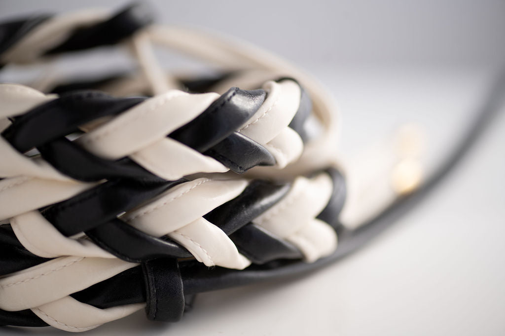 Skinny Wrap Belt- Vegan Leather made in the USA#color_black