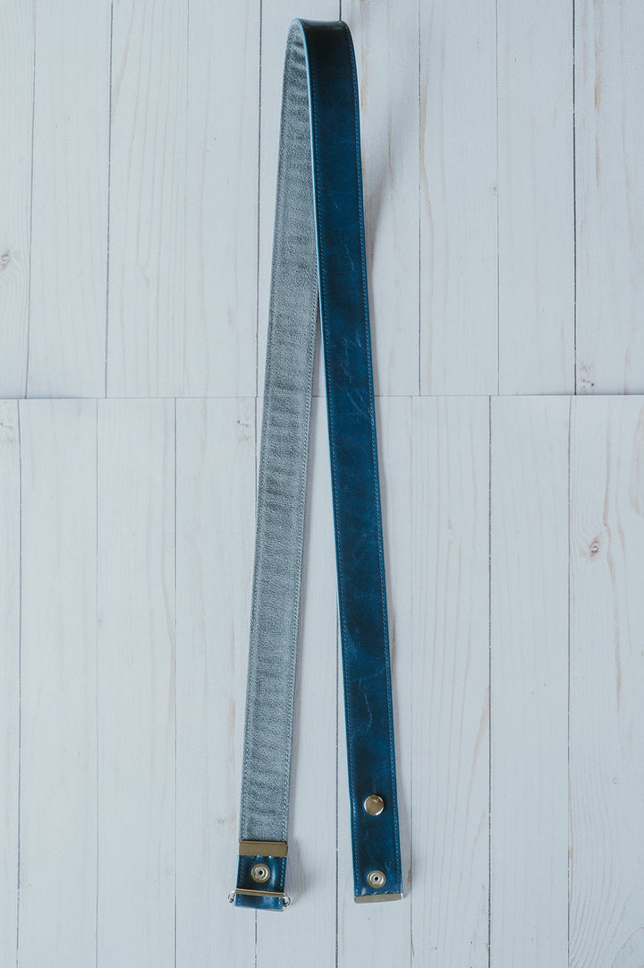 navy blue vegan crossbody strap for bags