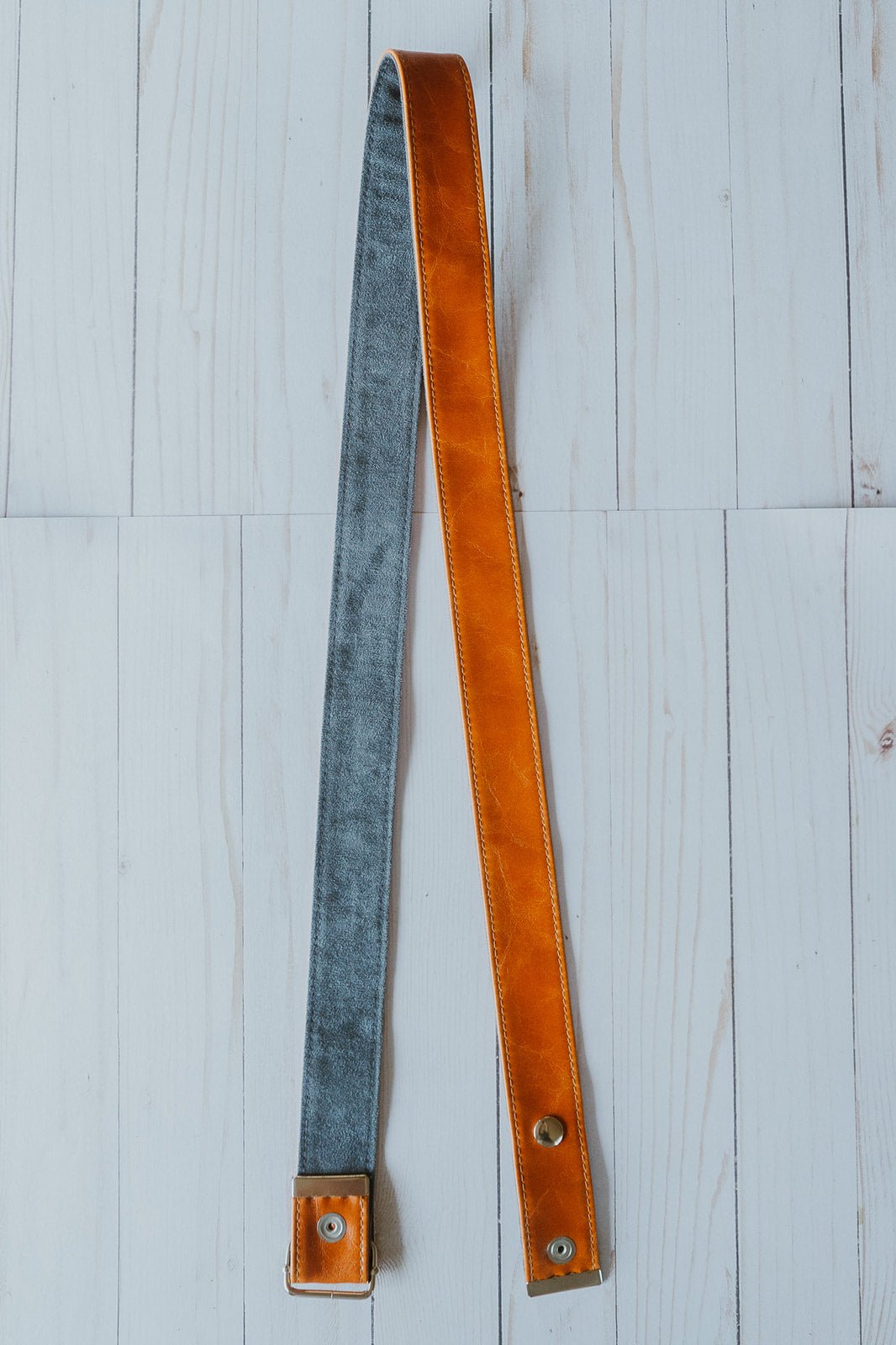 adjustable vegan machine wasahble purse strap in orange