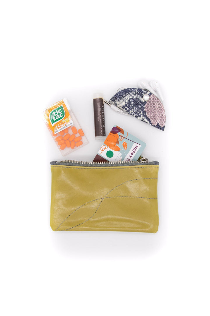 Small Valet Pouch from Glazed Vegan Leather#color_citrine
