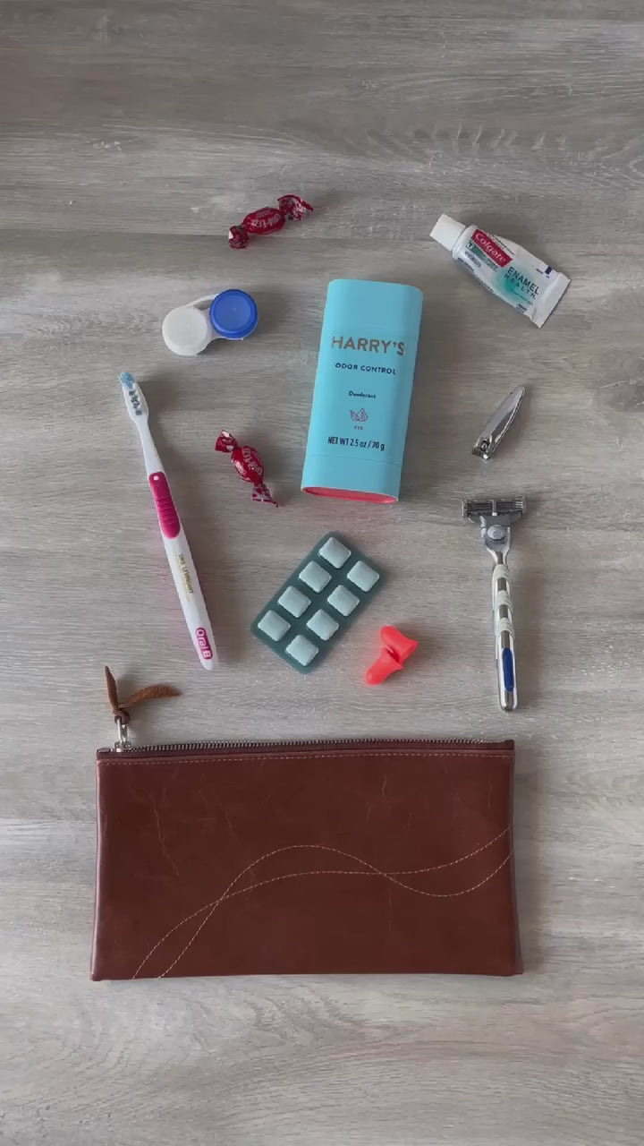 Limited edition Large Valet Pouch from Vintage Fabric#color_lapis-leopard