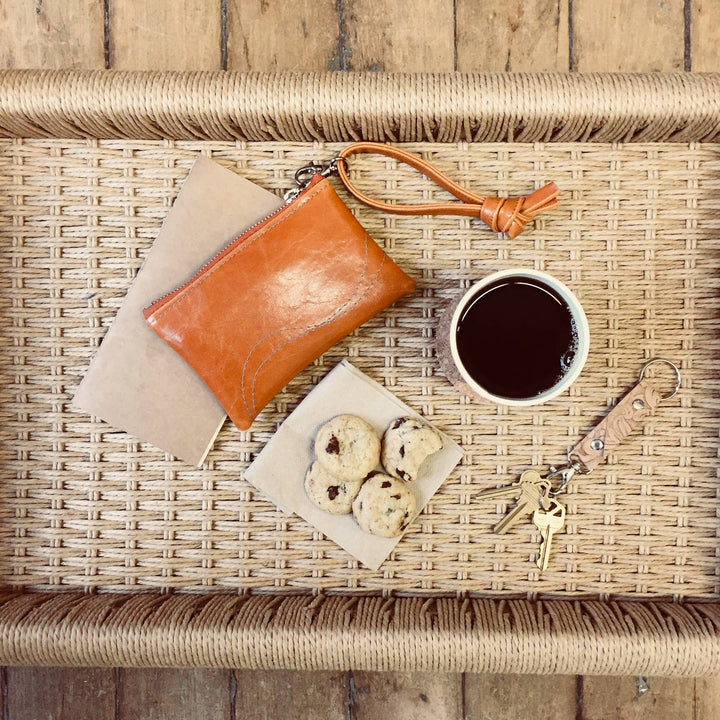 Small Valet Pouch from Glazed Vegan Leather#color_butterscotch